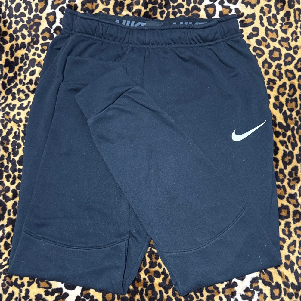 Nike Black Joggers with White Logo